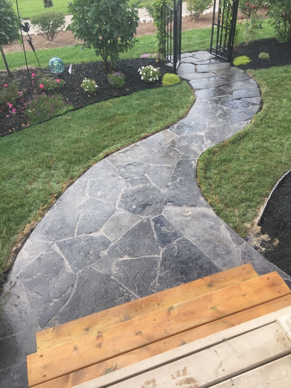 Flagstone walkway